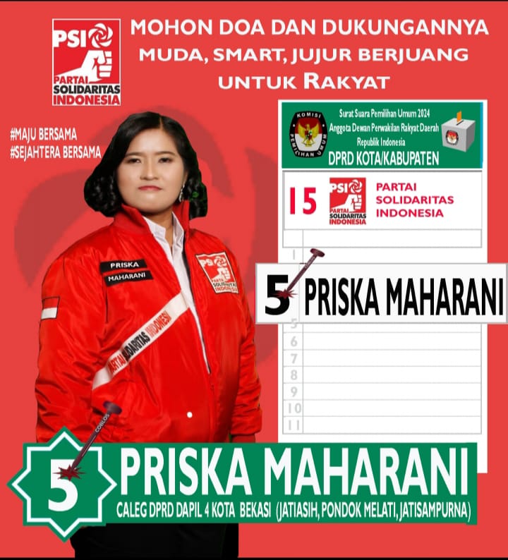 Priska Maharani Mulai Dari Seorang Pendidik, Hari Ini Tampil Sebagai Politisi Menuju DPRD Kota Bekasi