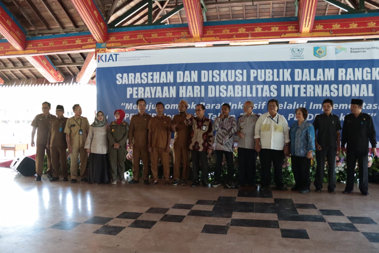 Menggali Potensi Perbup dan Perdes Inklusif.dalam Diskusi PPDI di Lombok Barat
