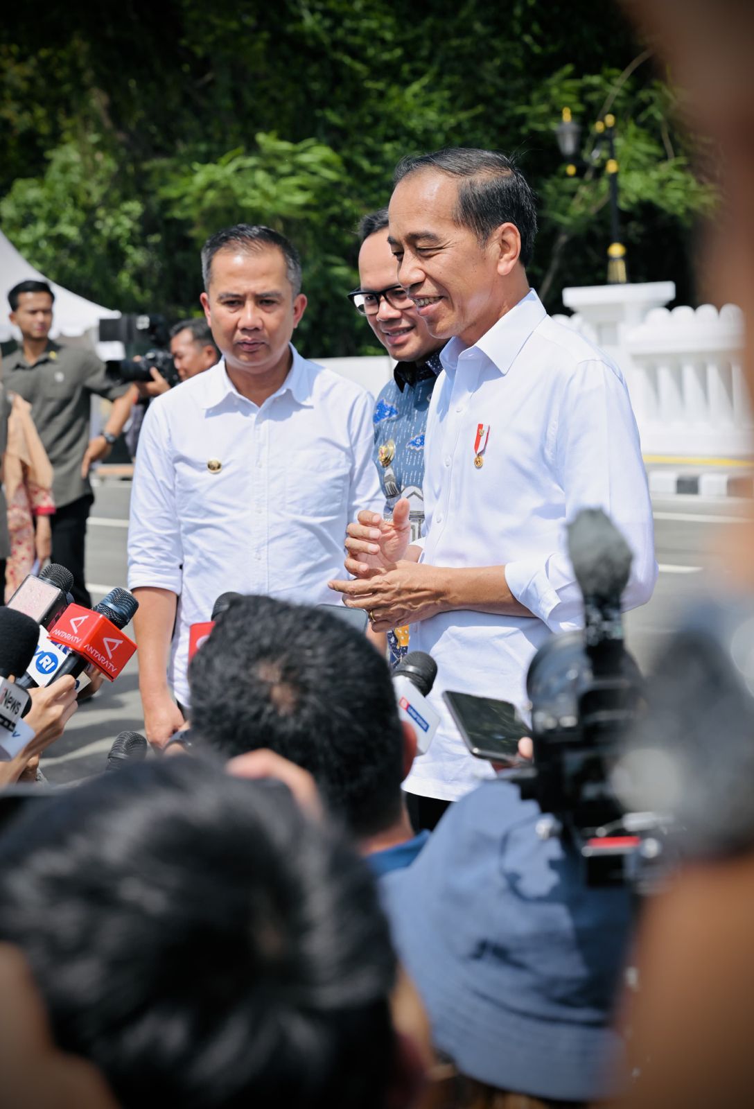Bey Machmudin Dampingi Presiden Jokowi Resmikan Jembatan Otista Kota Bogor