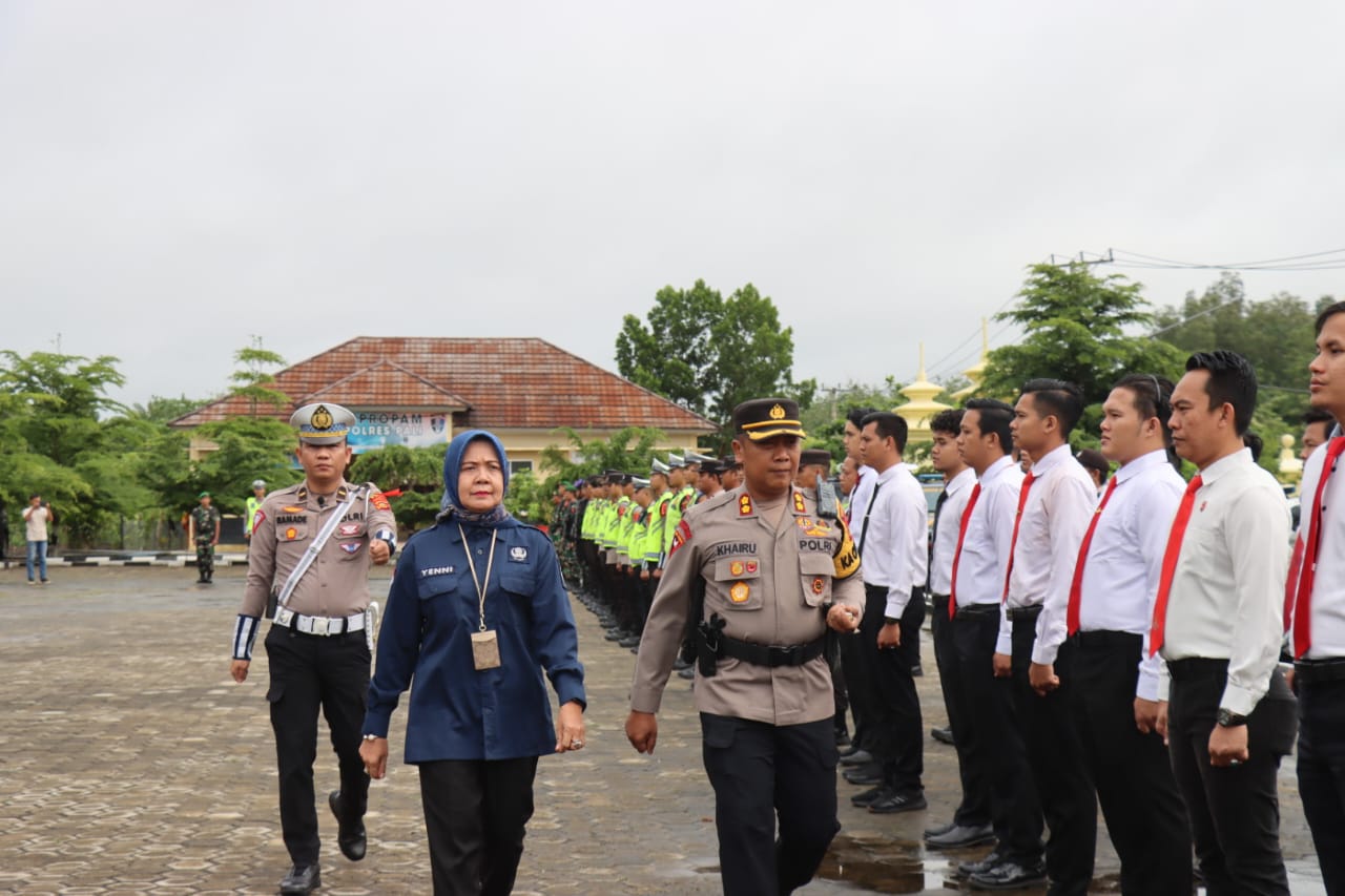 Kapolres PALI AKBP Khairu Nasrudin, S.I.K, M.H Pimpin Langsung Apel Persiapan Oprasi Lilin