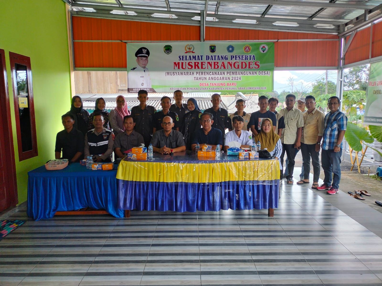 Polsek Penukal Utara Hadiri Musyawarah Rencana Pembangunan Desa (Musrenbangdes) di Desa Tanjung Baru