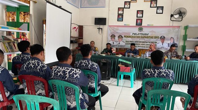 Kapolsek Talang Ubi Menghadiri Kegiatan Pelatihan Peningkatan Kemampuan BPD di Kantor Desa Panta Dewa