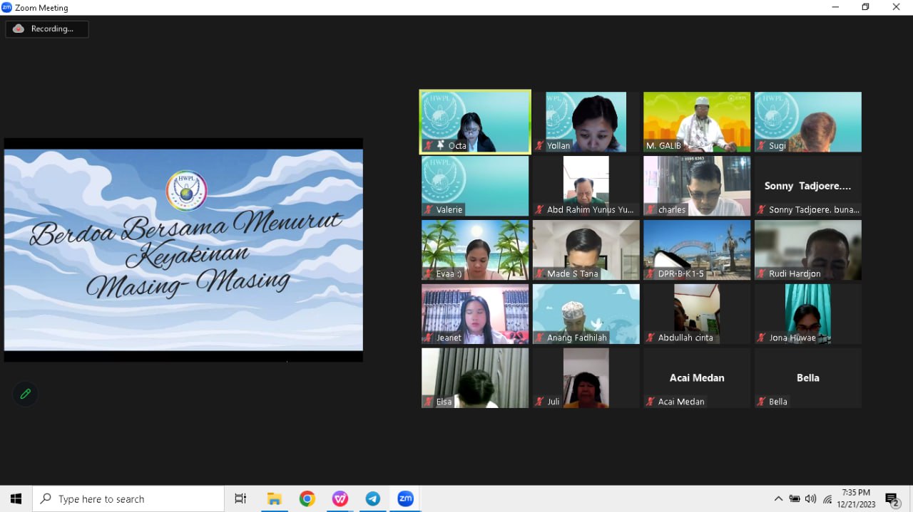 Konferensi Doa Bersama Untuk Perdamaian Dunia