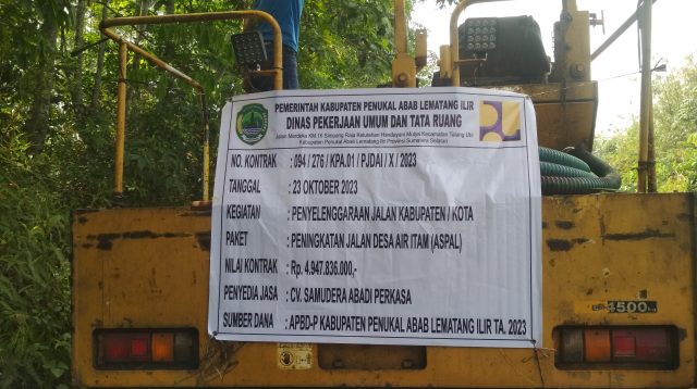 Ketua BPD Air Itam Timur Angkat Bicara Terkait Dugaan Pengaspalan Jalan Desa Air Itam Terkesan Asal – Aslan
