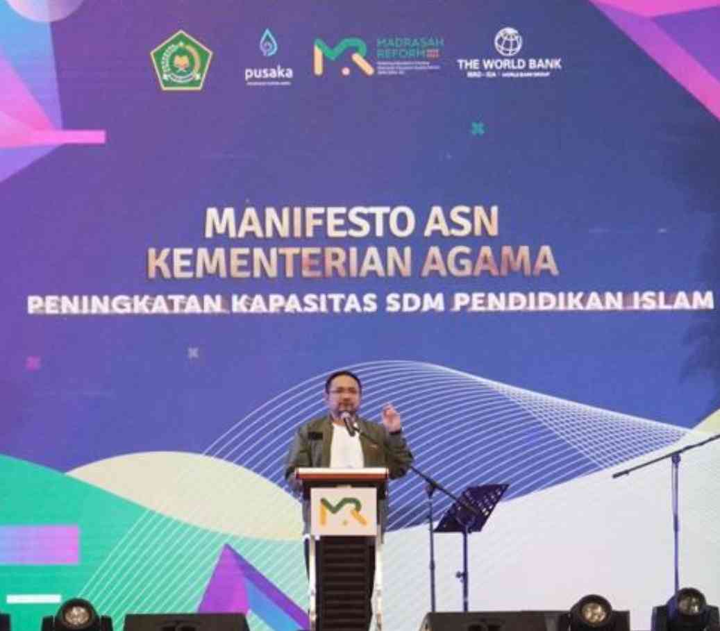 Menteri Agama Yaqut Cholil Qoumas : Pentingnya Membangun Kapasitas dan Karakter SDM dalam Kemenag
