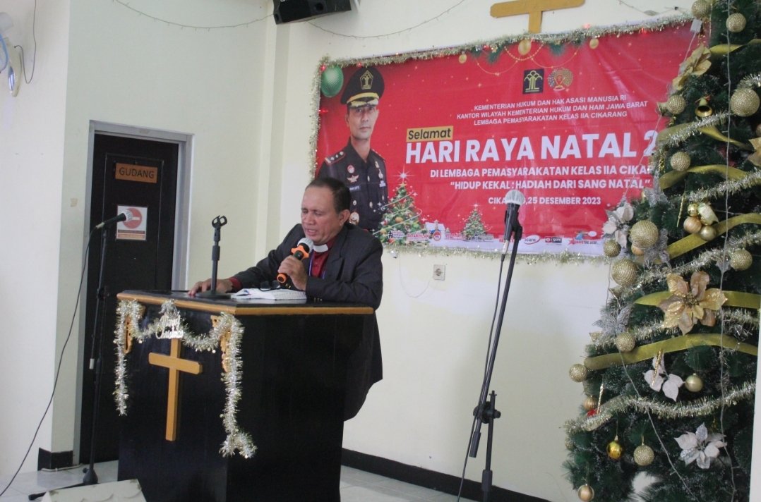 50 Narapiadana Lapas Cikarang Kelas IIA Terima Remisi Khusus Natal 2023