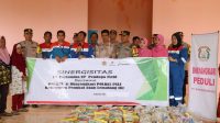 PT. Pertamina EP 2 Pendopo Field, Menggandeng Polres PALI dan Bhayangkari Polres PALI Membagikan Bantuan Sosial Kepada Masyarakat