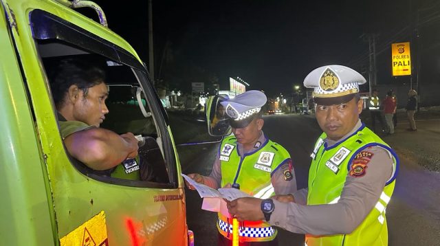 Tim UKL II Polres PALI Lakukan Kegiatan KRYD (Razia Terpadu) Sebagai Langkah Pencegahan Terhadap Pekat 3C
