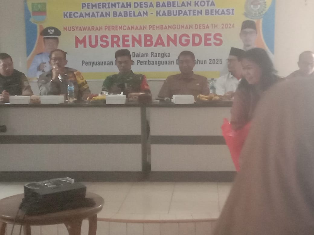 Desa Babelan Kota Gelar Musrenbang dihadiri Sekcam Babelan