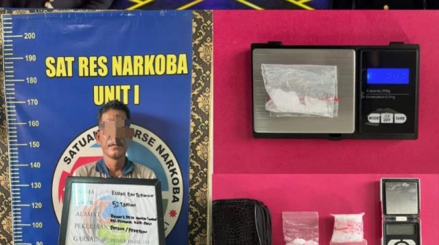 Sat Resnarkoba Polres PALI Amankan Terduga Pelaku Bandar Narkoba Jenis Sabu