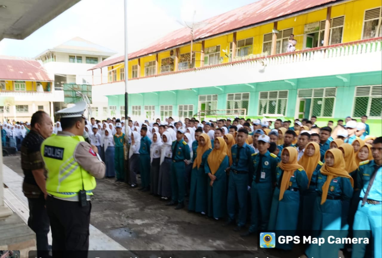 Polres Pagaralam Sosialisasikan Larangan Memasang Knalpot Brong di Sekolah