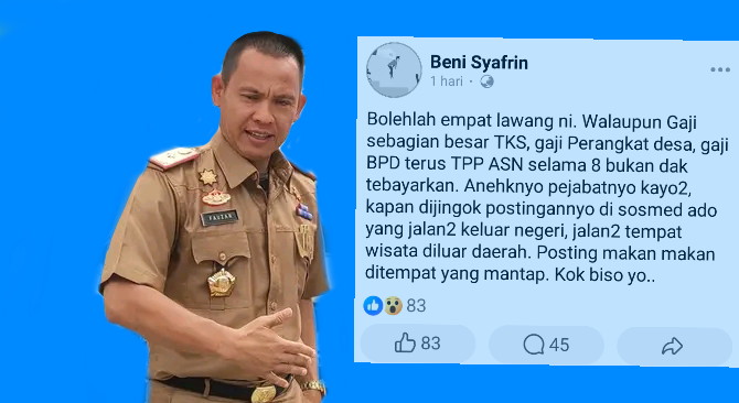 Tanggapan Pj. Bupati Empat Lawang Terhadap Akun Facebook Yang Diduga Mencemarkan Nama Baik Pemda