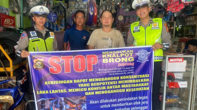 Polres PALI Melalui Satuan Lalu Lintasnya, Mengambil Langkah Tegas Dalam Menindaklanjuti Larangan Penggunaan Knalpot Brong