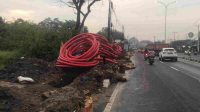 Banyak Tanah Galian Hingga Badan Jalan, Proyek Galian Kabel di Jalan Pantura Cikarang, dikritisi Ketua LSM GBR