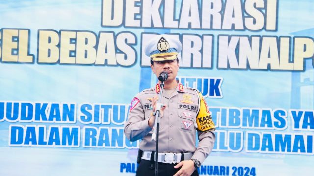 Gelar Deklarasi Bersama, Dirlantas Kombes Pratama : Untuk Sumsel Bebas dari Knalpot Brong