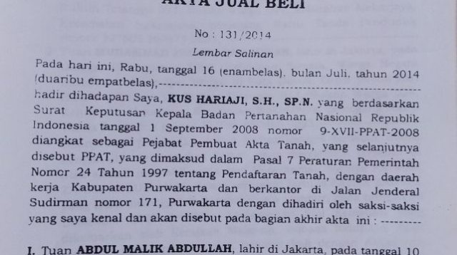 WRC  Meminta Mabes Polri  Untuk Segera Menangkap Mafia Tanah di Purwakarta