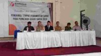 Ketua Panwascam Karangbahagia mengadakan Bimbingan Teknisi Pengawas TPS Pemilu 2024
