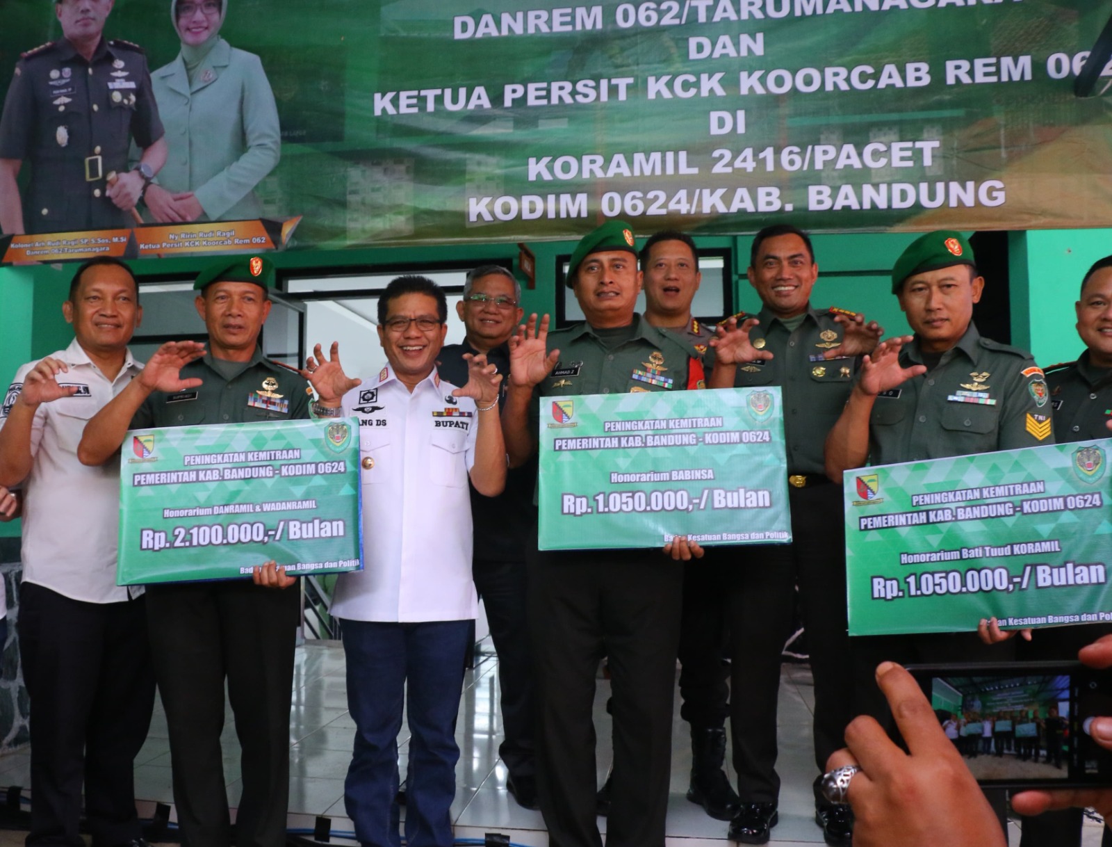 Dandim 0624 Kabupaten Bandung: Jarang Ada Kepala Daerah yang Naikan Honor Babinsa – Danramil