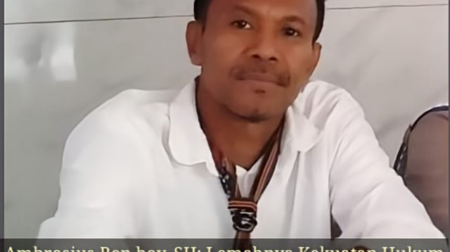 Ambrosius Ben boy, SH: Lemahnya Kekuatan Hukum Pernikahan Dibawah Tangan (Siri) Terhadap Istri & Anak