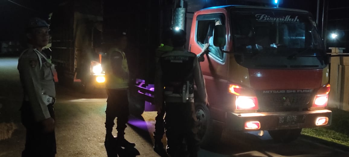 Mako Polsek Penukal Utara Menjadi Tempat Pelaksanaan Apel Kegiatan Rutin Yang Ditingkatkan (KRYD) Razia Terpadu