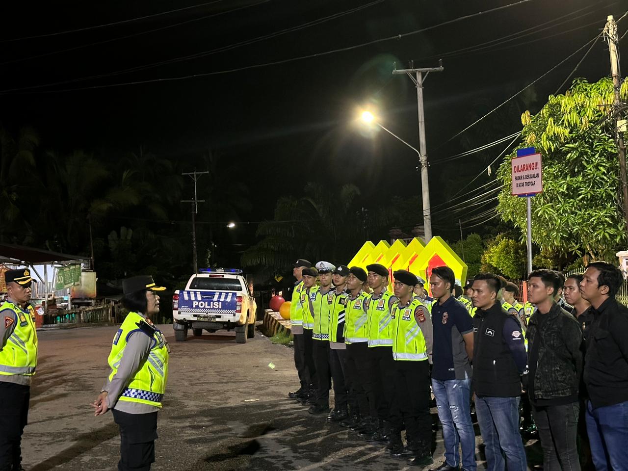 Wakapolres PALI KOMPOL Farida Aprillah SH, Memimpin Langsung Tim UKL l Dalam Pelaksanaan Kegiatan KRYD (Razia Terpadu)