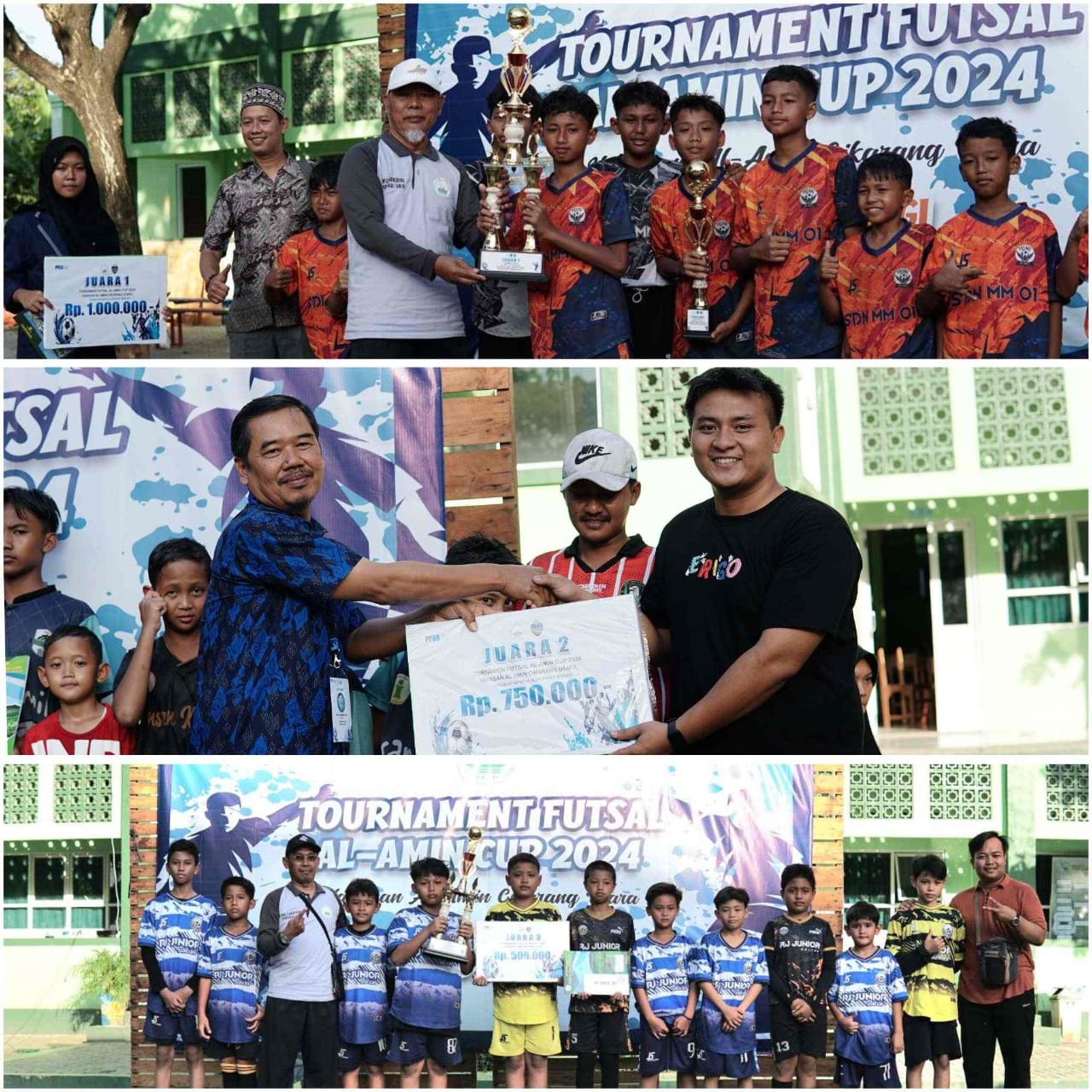 Potensi Jadi Atlet, Yayasan Al-Amin Cikarang Utara Gelar Tournament Futsal Antar Pelajar