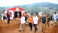 Tinjau Longsor Sukabumi, Bey Machmudin Nilai Penanganan Sudah Baik