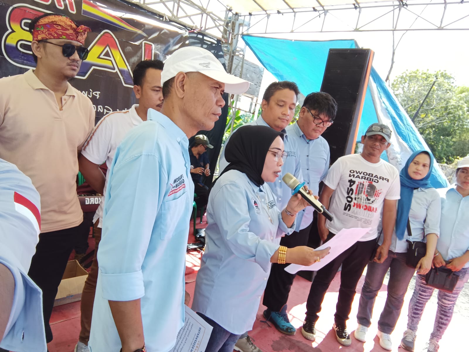 Semangat masyarakat Surabaya di acara Deklarasi DPD KGB Surabaya