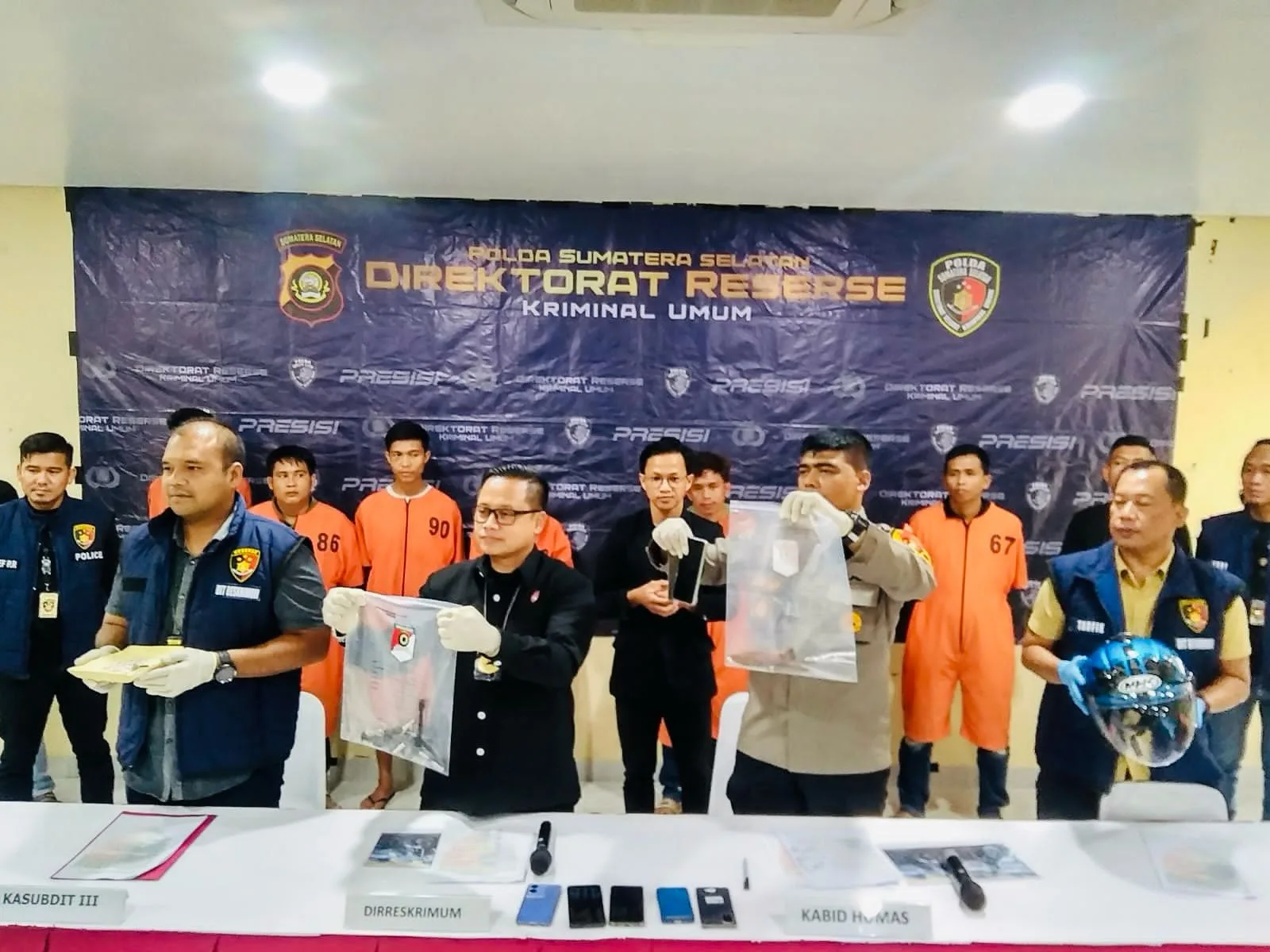 Sempat Viral, 7 Pelaku Curas Sadis yang Lukai Nasabah Bank dibekuk Tim Jatanras Krimum Polda Sumsel