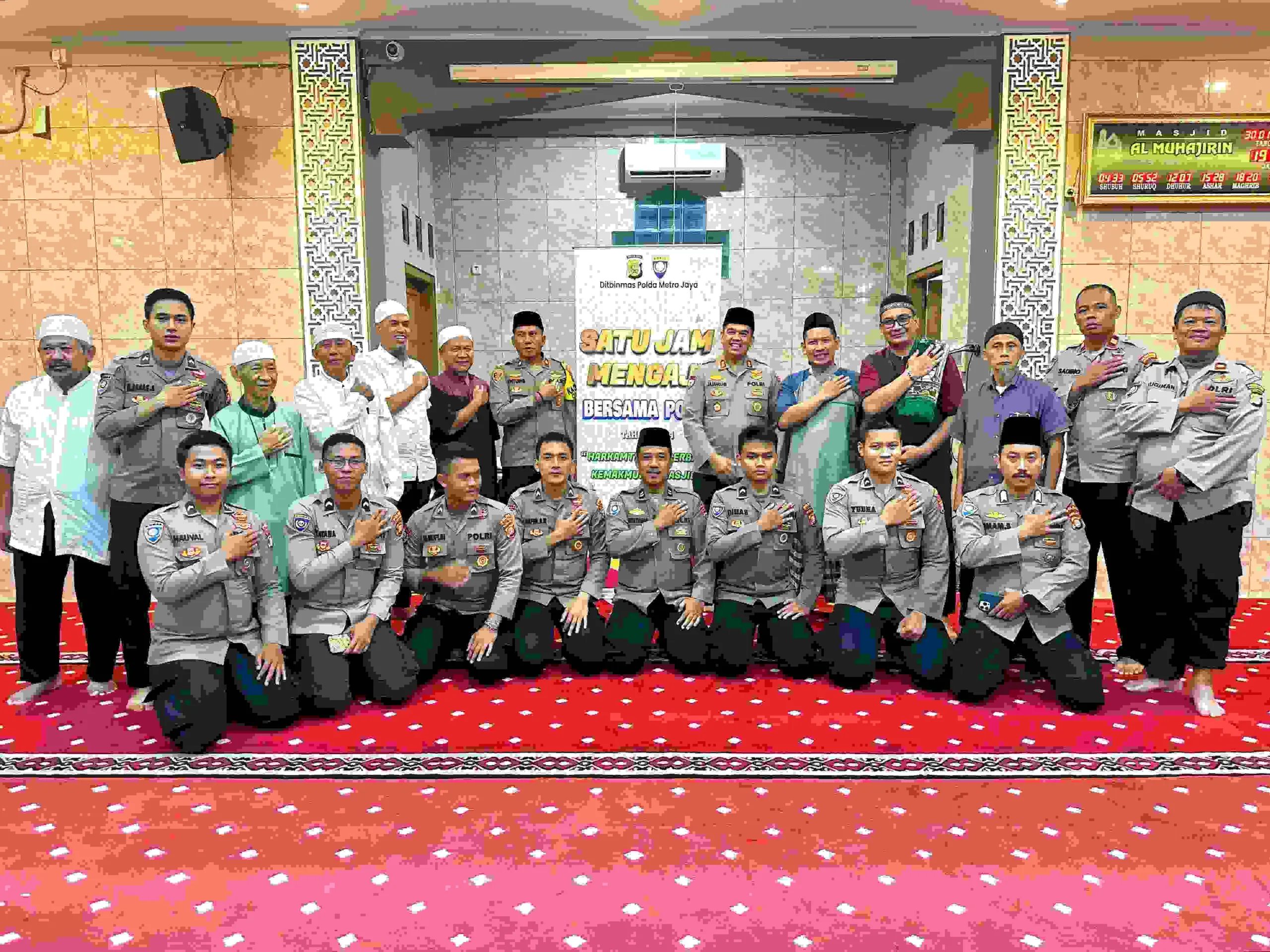 Ciptakan Pemilu Damai 2024, Ditbinmas Polda Metro Jaya Laksankan Progam Satu Jam Mengaji Bersama Polisi