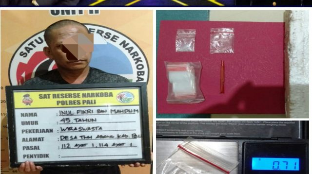 Satres Narkoba Polres PALI Kembali Amankan Terduga Pelaku Pengedar Narkoba Jenis Sabu Sabu