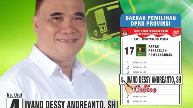 Ivand Dessy Andreanto,SH Siap Berjuang Untuk Masyarakat Sumsel Dapil 6