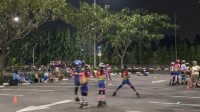 Miris Atlit Sepatu Roda Kabupaten Bekasi, Latihan di Area Parkir Perbelanjaan