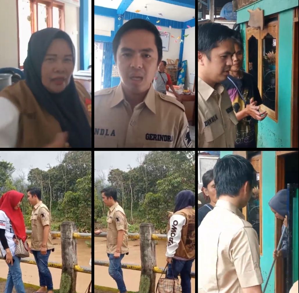 2 Caleg dari Partai Gerindra Sambangi dan Berikan Bantuan Korban Banjir di Desa Nanti Giri dan Desa Pelajaran