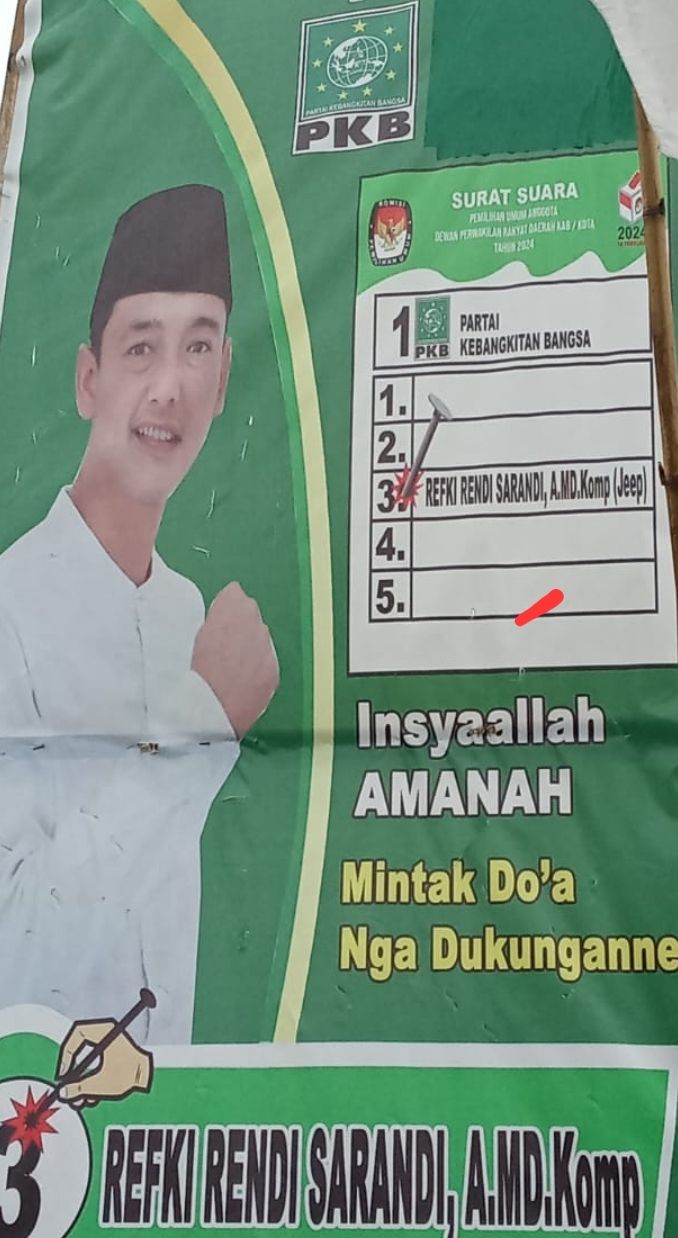 Refki Rendi Sarandi A.MD., Komp, Caleg DPRD Kabupaten Lahat Siap  Amanah, Transparansi  Mambawa Aspirasi Masyarakat