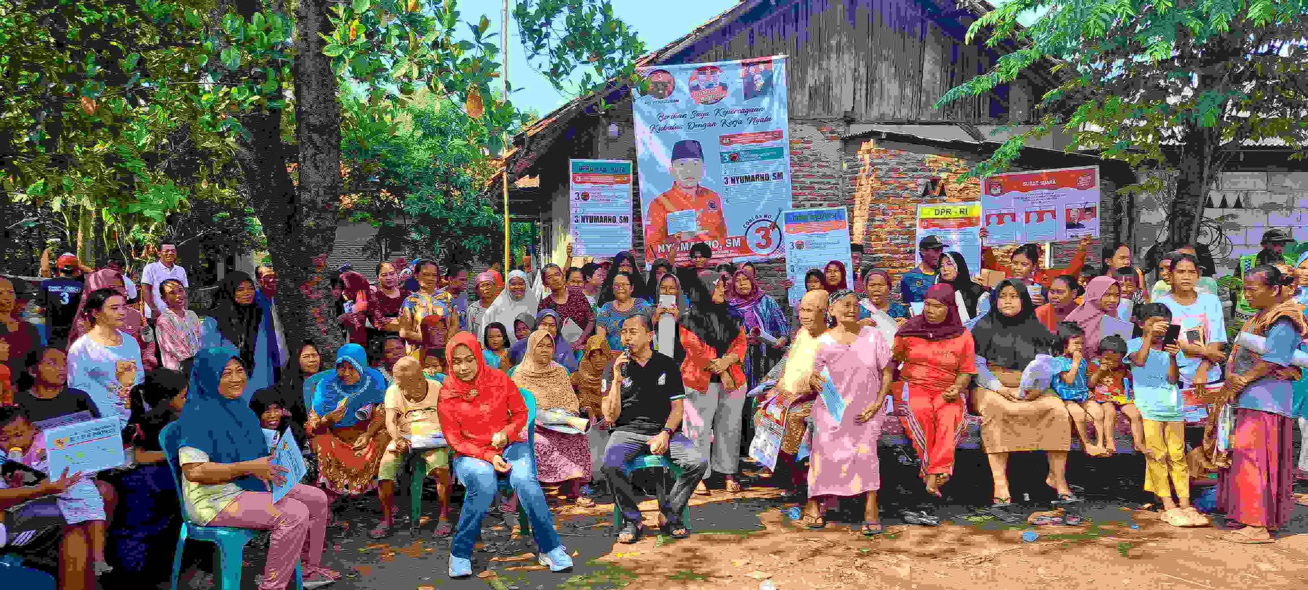 Diakhir  Masa Kampanye  Nyumarno Menyapa Warga 6 Kampung di Cikarang Timur