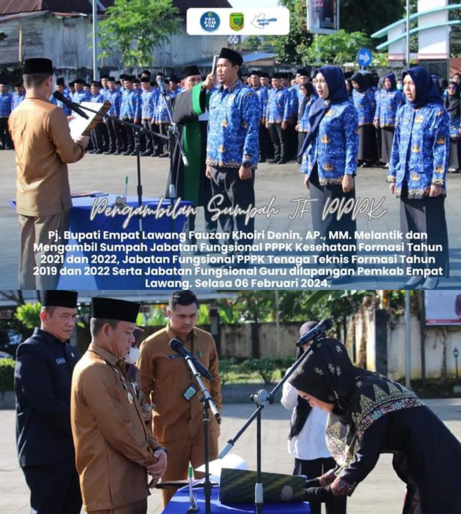 Pauzan Khoiri Denin, AP,.MM, Pj Bupati Empat Lawang Lantik Peserta PPPK Sebanyak 576 Orang