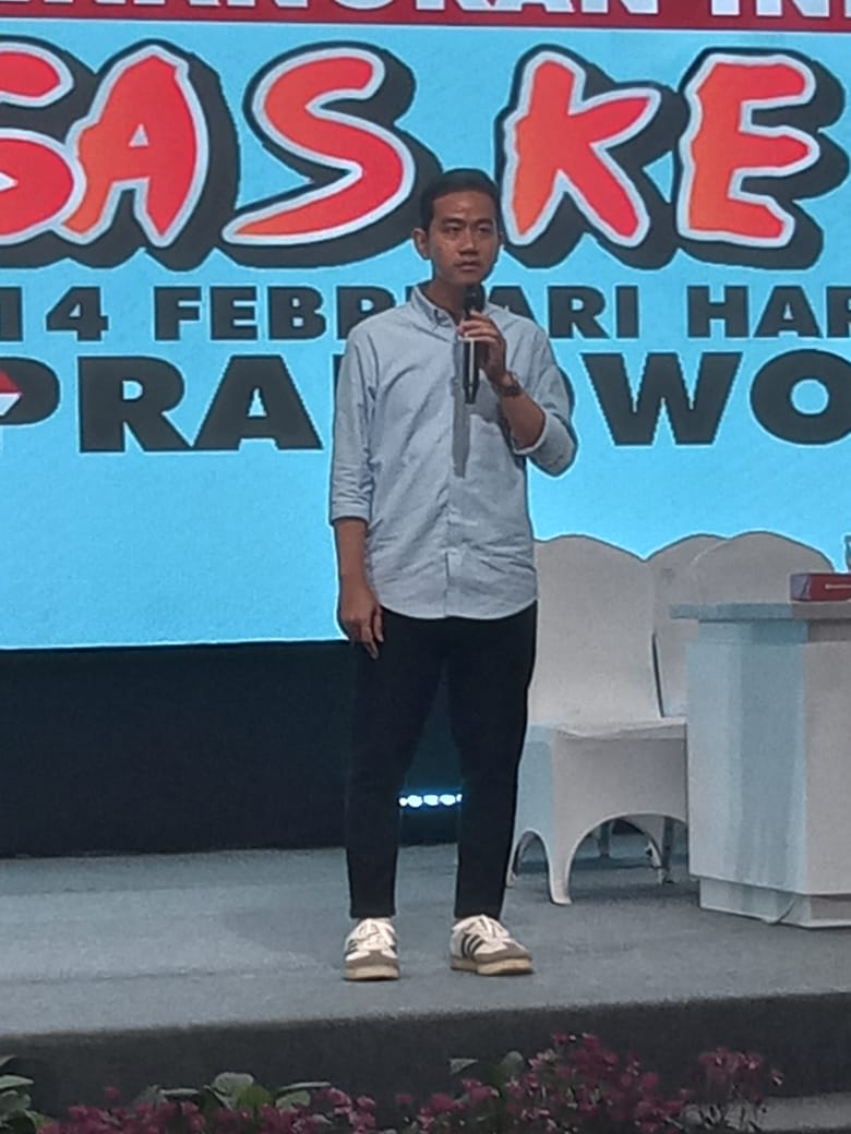 Gibran : Untuk Para Pendukung Capres Prabowo- Gibran Gas ke  TPS di 14 Februari 2024