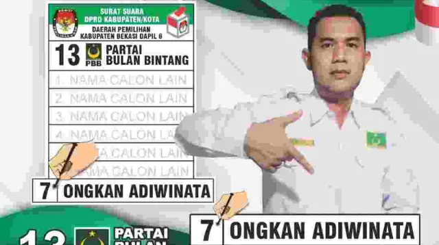 Siap Mewakili Aspirasi Masyarakat Ongkan Adiwinata Nyaleg Partai Bulan Bintang di Dapil 6 Kabupaten Bekasi