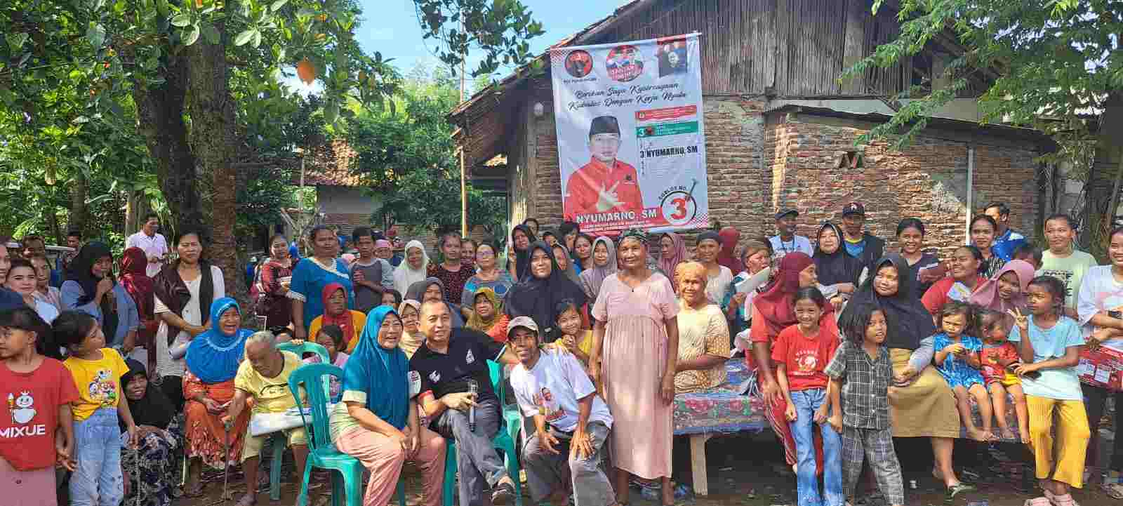 Kampanye Terakhir Nyumarno Caleg DPRD Kabupaten Bekasi Dapil 7 Blusukan 6 Titik di Cikarang Timur
