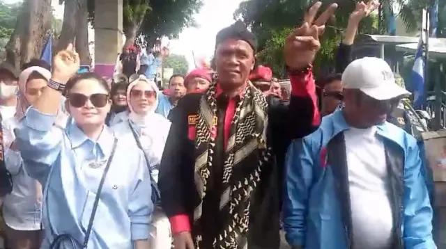 Hercules RM Turunkan 2000 Personil Satgasus GRIB  di Kampanye Akbar Prabowo- Gibran