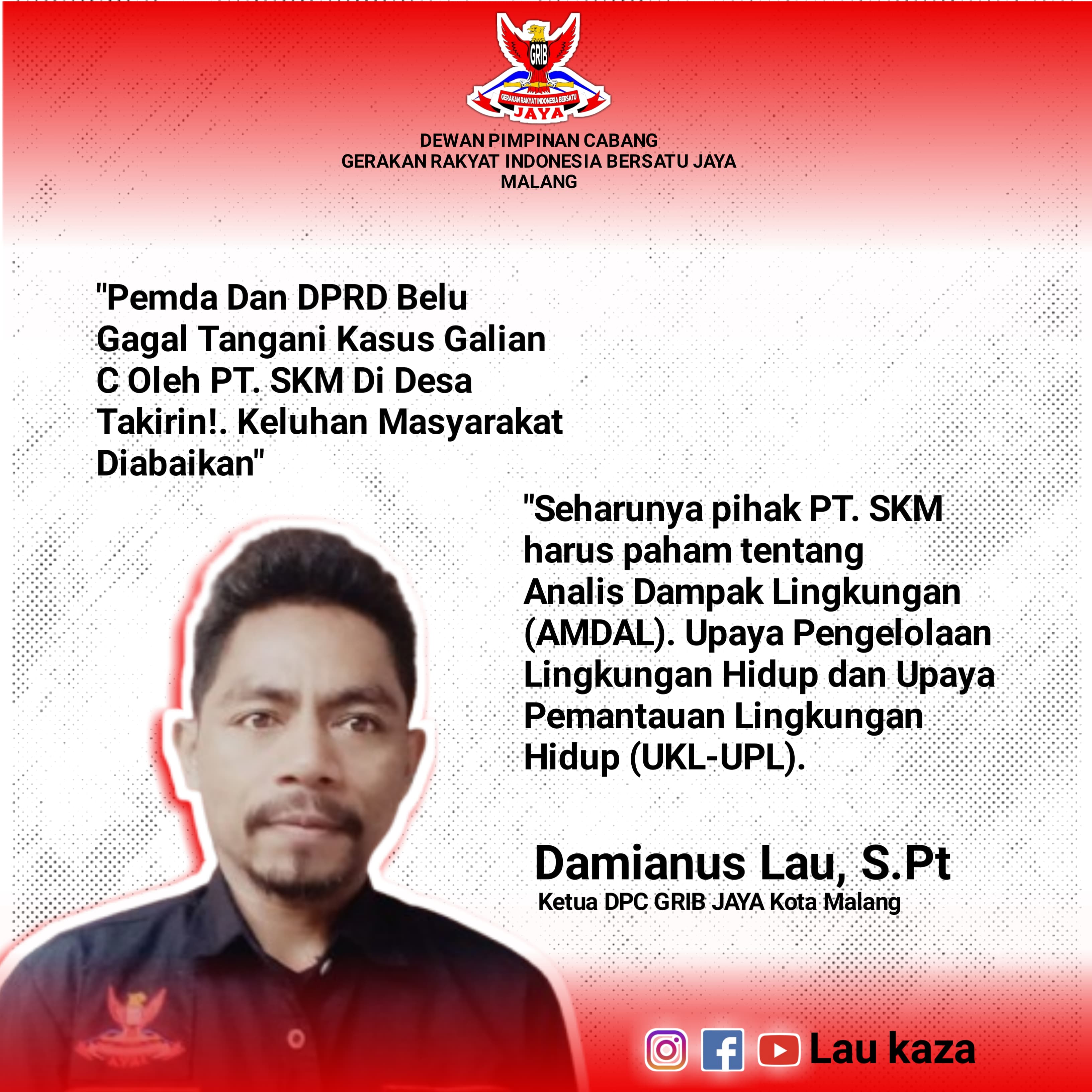 Dewan Pimpinan Cabang (DPC Gerakan Rakyat Indonesia Bersatu (GRIB) JAYA