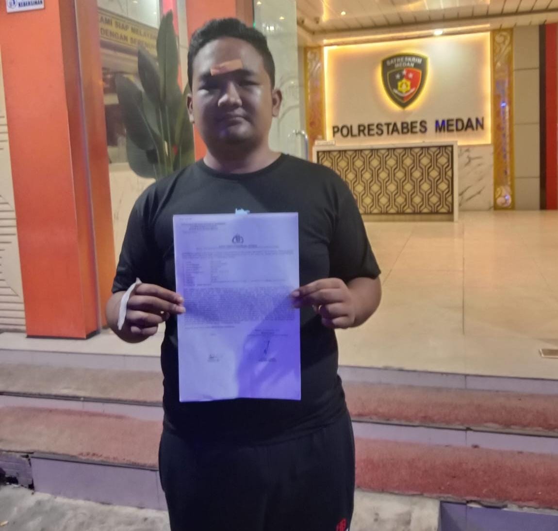 Abdul Halim korban penganiayaan melaporkan ke Polisi