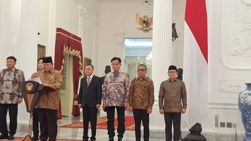 Inilah Daftar Menteri dan Wamen Kabinet Merah Putih Prabowo