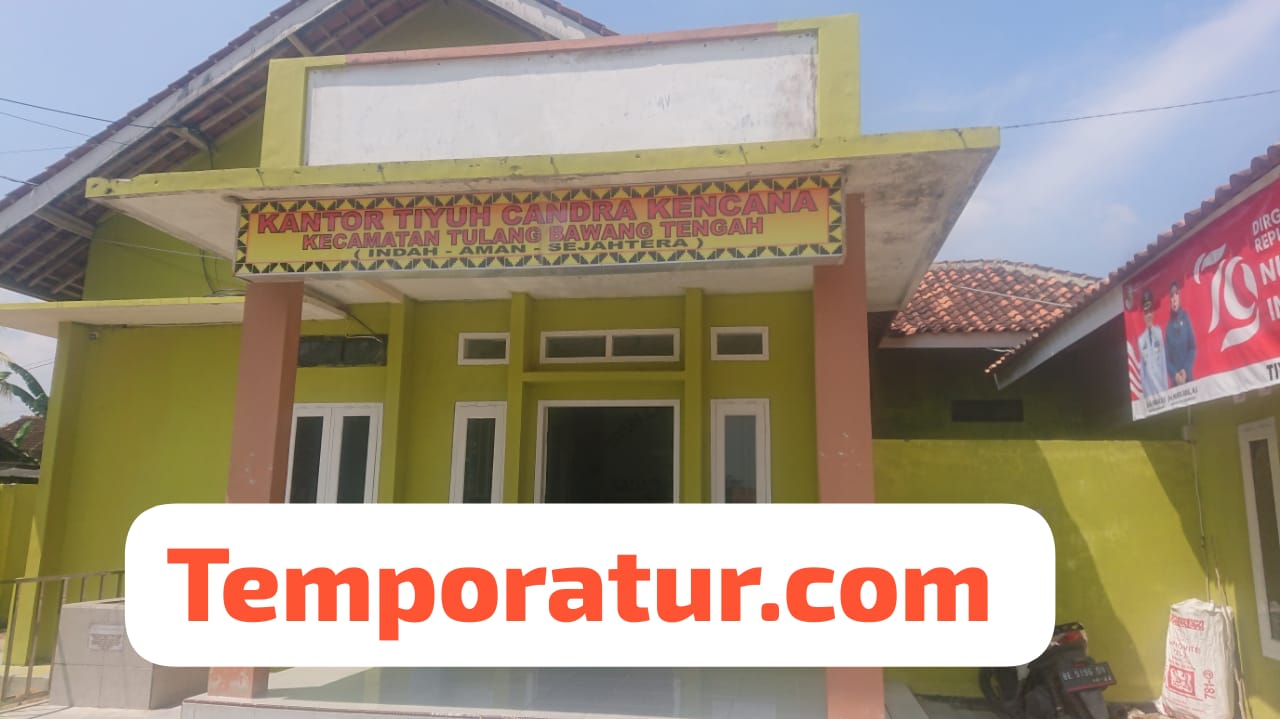 Keterangan gambar : Kantor Kepala Tiyuh Candra Kencana Kec.Tula.g Bawang Tengah Kabupaten Tulang Bawang Barat. Dokumentasi Temporatur.com 23/09/2024