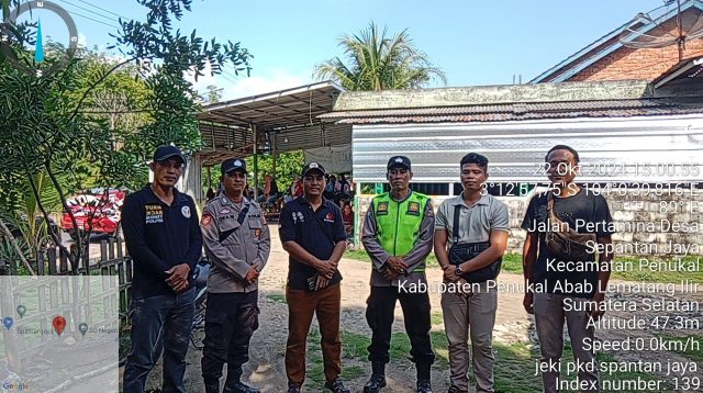 Polsek Penukal Abab Aman Kegiatan Kampanye Tatap Muka di Kecamatan Penukal