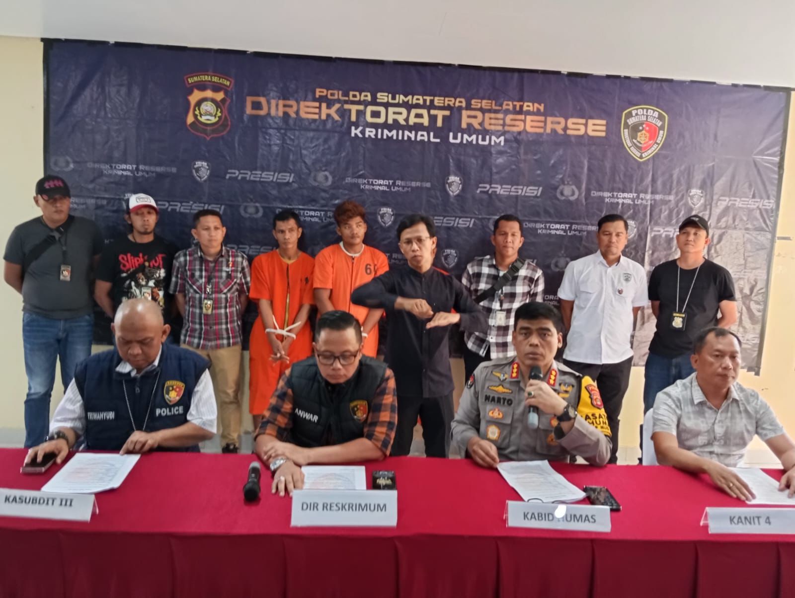 Gasak Uang Kasir Indomaret 3 Residivis Bersenpi Berhasil di Bekuk Tim Ditreskrimum Polda Sumsel