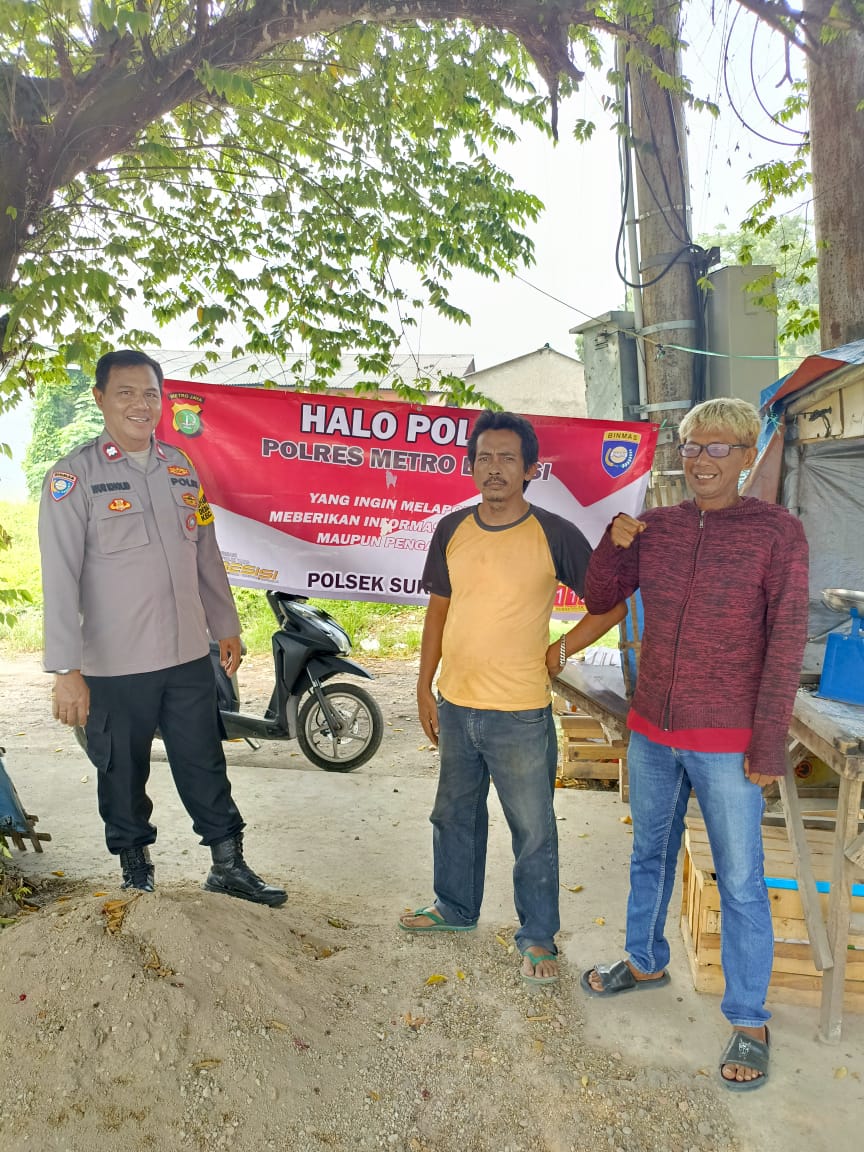 Kegiatan Humanis Polsek Sukatani melayani Masyarakat melalui Program Halo Polisi