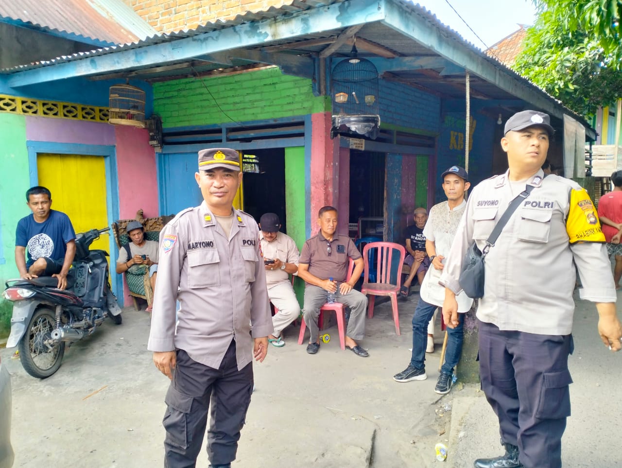 Polsek Penukal Abab Menjalankan Pengamanan Pada Kegiatan Silaturahmi dan Kampanye Tatap Muka Oleh Calon Bupati Kabupaten PALI Nomor Urut 01