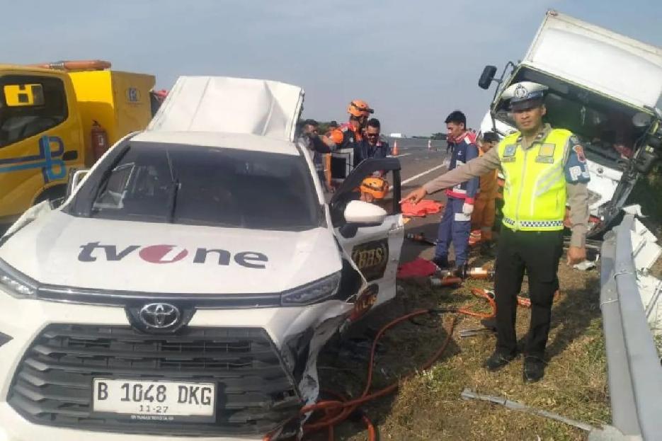 Kecelakaan Menimpa Tiga Kru tvOne Meninggal Dunia di Tol Batang-Pemalang